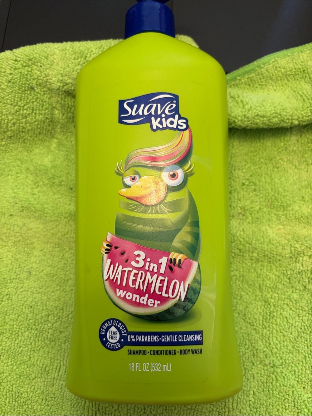 3-in-1 Watermelon Wonder Shampoo + Conditioner + Body Wash - Green